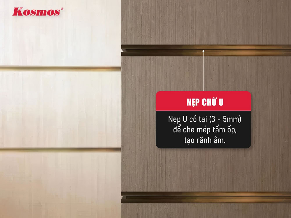 Đặc điểm nẹp chữ U có tai Đặc điểm nẹp chữ U có tai