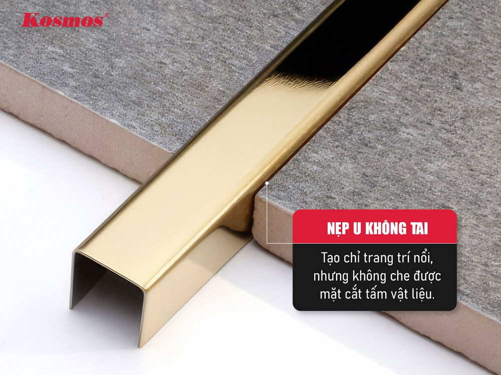 Đặc điểm nẹp chữ U không tai Đặc điểm nẹp chữ U không tai