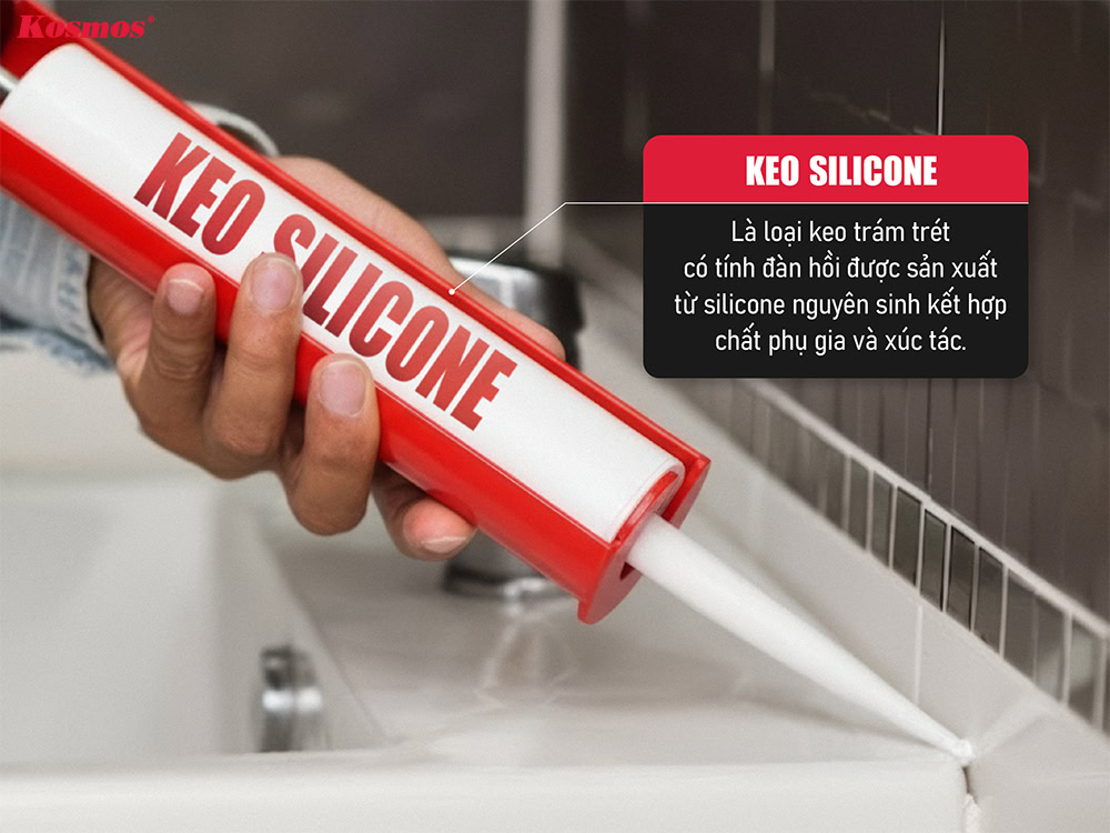 Keo silicone là loại keo trám trét có tính đàn hồi