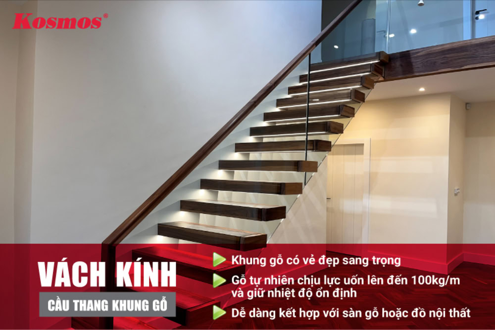 Lợi ích nổi bật khi lựa chọn vách cầu thang gỗ – kính Lợi ích nổi bật khi lựa chọn vách cầu thang gỗ – kính