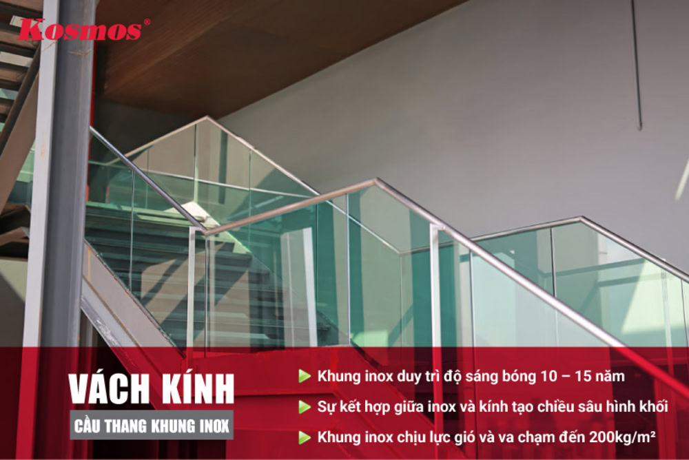 Lợi ích nổi bật khi lựa chọn vách cầu thang inox – kính Lợi ích nổi bật khi lựa chọn vách cầu thang inox – kính