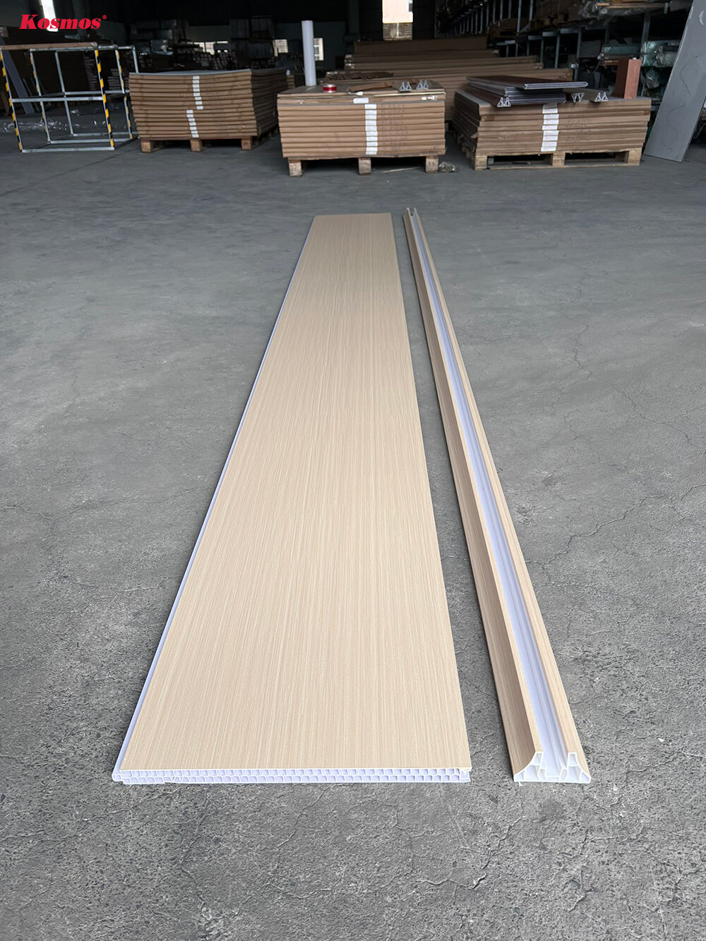 Mẫu tấm vách ngăn nhựa 2 mặt giả gỗ Galawood bền đẹp