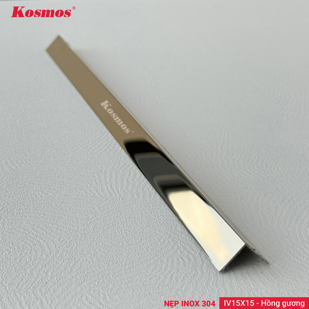 Nẹp IV15X15-HG (hồng gương)