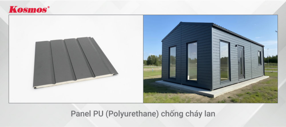 Panel PU đạt chứng nhận B1, có khả năng hạn chế cháy lan ưu việt