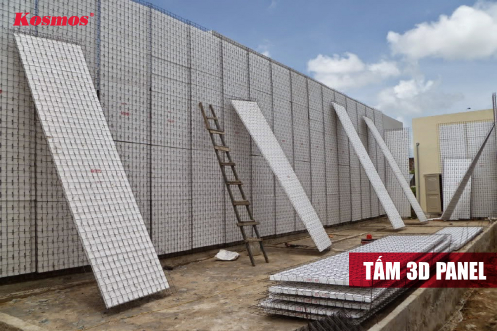 Tấm 3D panel là vật liệu xây dựng cách nhiệt, chống nóng hiệu quả Tấm 3D panel là vật liệu xây dựng cách nhiệt, chống nóng hiệu quả
