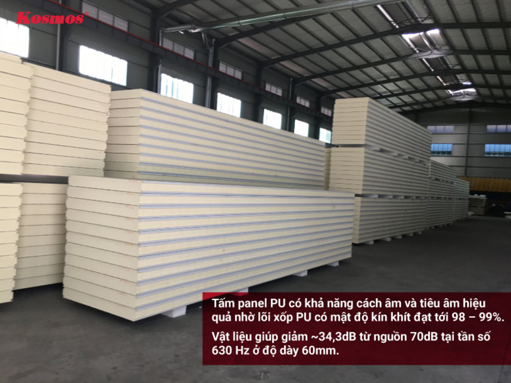 Tấm panel PU giúp ngăn chặn sóng âm truyền vào không gian hiệu quả Tấm panel PU giúp ngăn chặn sóng âm truyền vào không gian hiệu quả