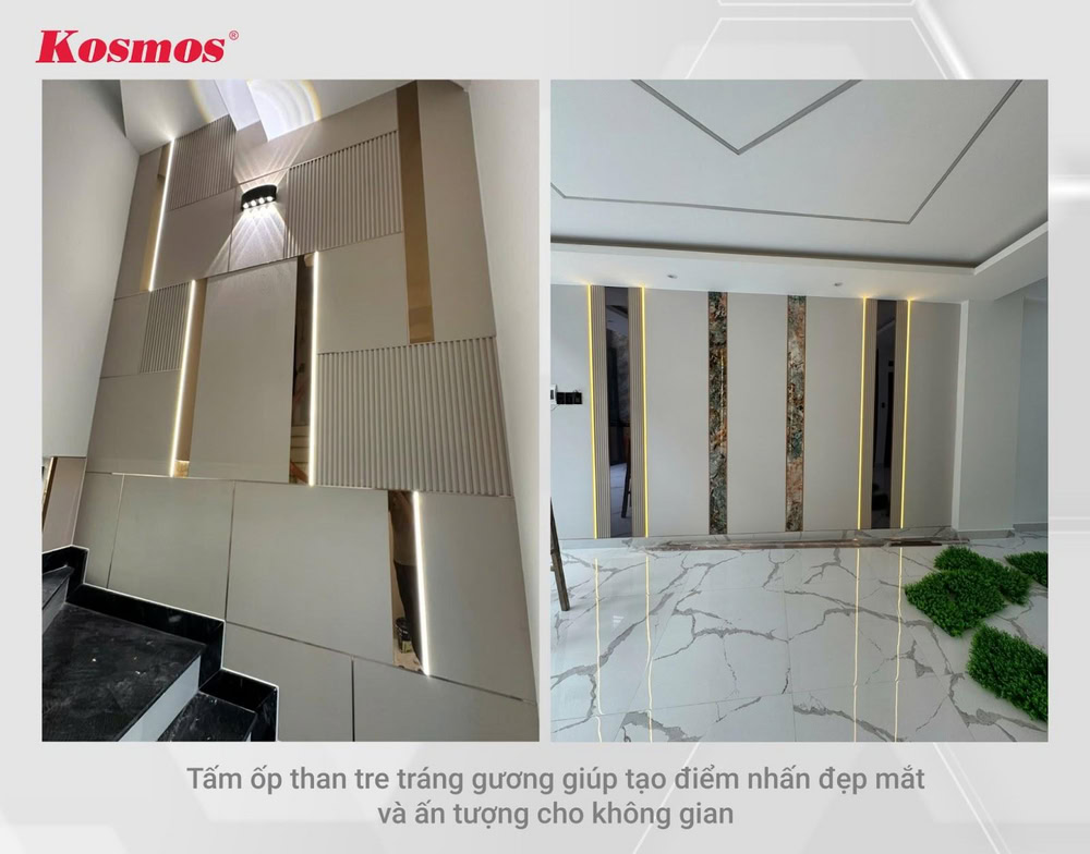 Tấm than tre vân tráng gương tạo điểm nhấn đẹp mắt cho không gian Tấm than tre vân tráng gương tạo điểm nhấn đẹp mắt cho không gian