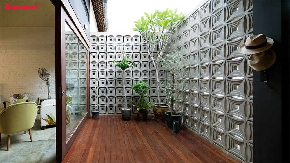 Thi công vách ngăn gạch thông gió không phức tạp nhưng đòi hỏi sự tỉ mỉ, lành nghề