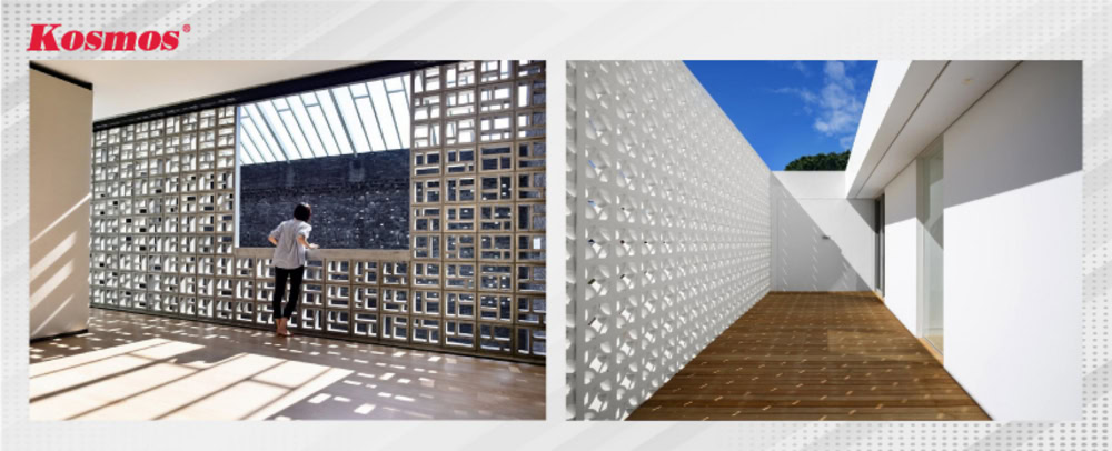 Thiết kế vách ngăn gạch thông gió cho khu vực ban công