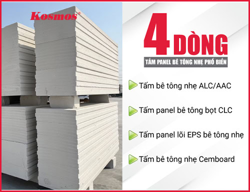 Tấm panel bê tông nhẹ: Ưu nhược điểm, các loại, ứng dụng và báo giá 2025