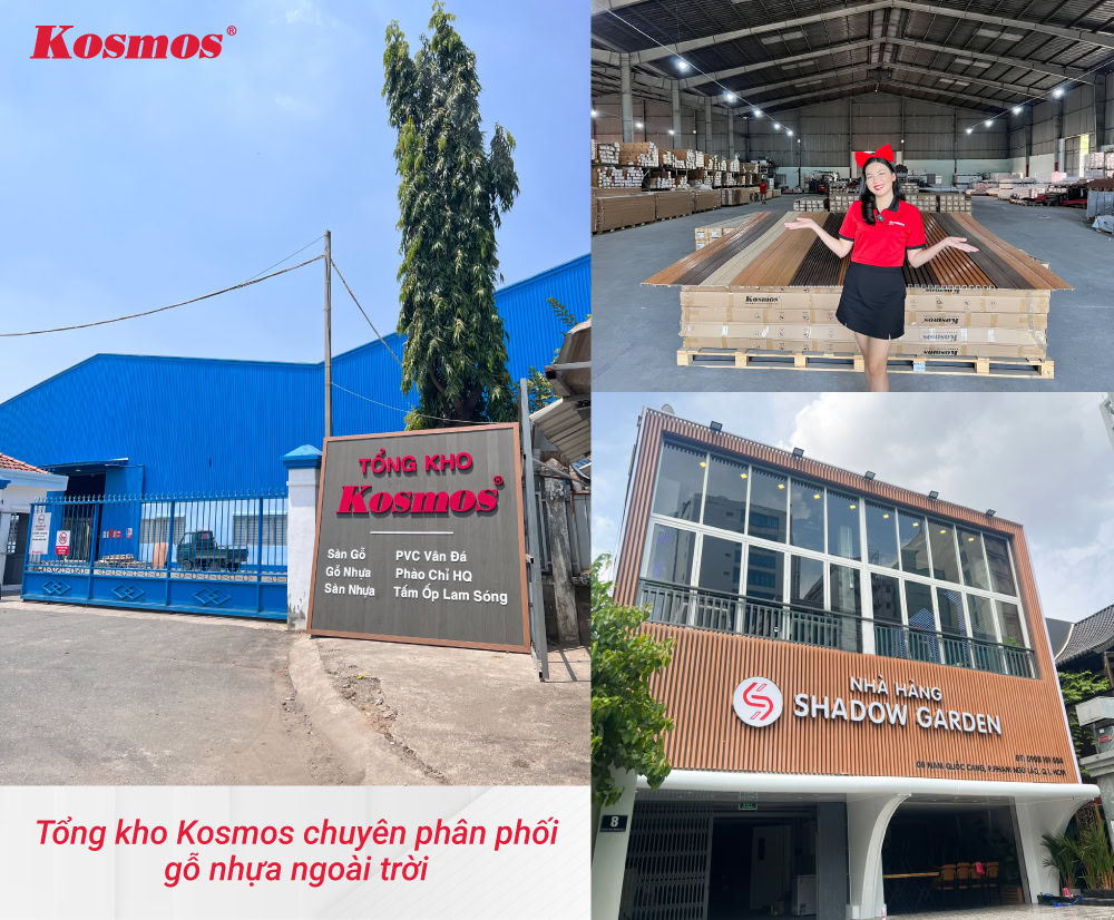 Tổng kho Kosmos chuyên phân phối gỗ nhựa ngoài trời Tổng kho Kosmos chuyên phân phối gỗ nhựa ngoài trời