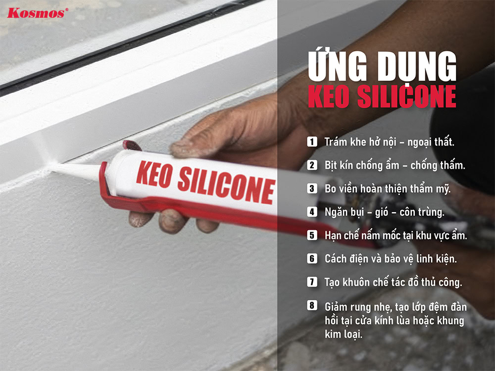 Ứng dụng keo silicone