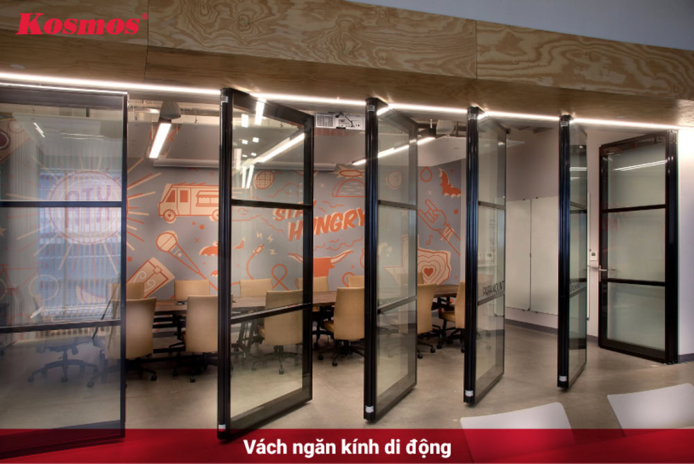 Las paredes de cristal móviles ofrecen comodidad y flexibilidad de uso. Las paredes de cristal móviles ofrecen comodidad y flexibilidad de uso.