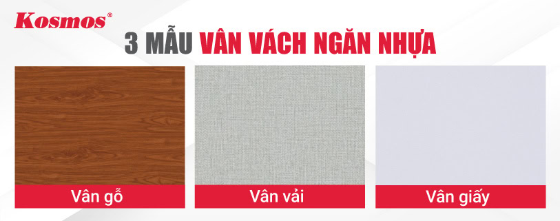 3 Mẫu vân vách ngăn nhựa