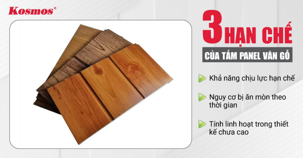 3 nhược điểm cần lưu ý khi lựa chọn tấm panel giả gỗ