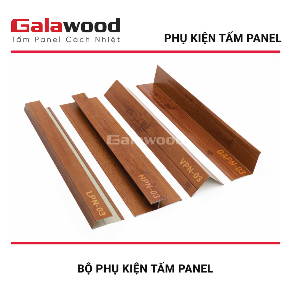 Bộ nẹp Panel màu cánh gián mặt bóng 03 Bộ nẹp Panel màu cánh gián mặt bóng 03