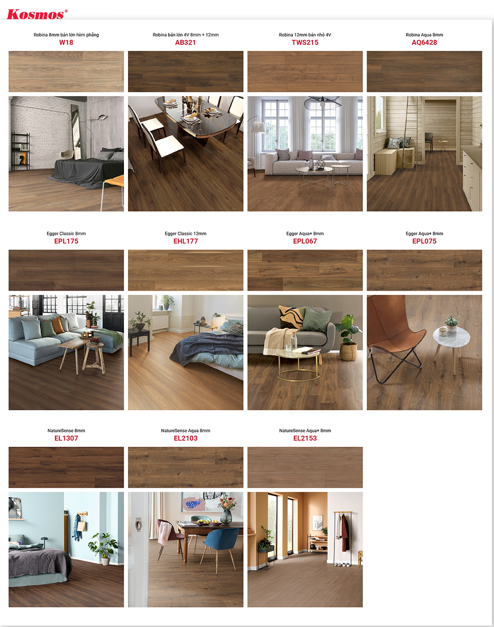 Bộ sưu tập sàn gỗ nhập khẩu nâu walnut Bộ sưu tập sàn gỗ nhập khẩu nâu walnut