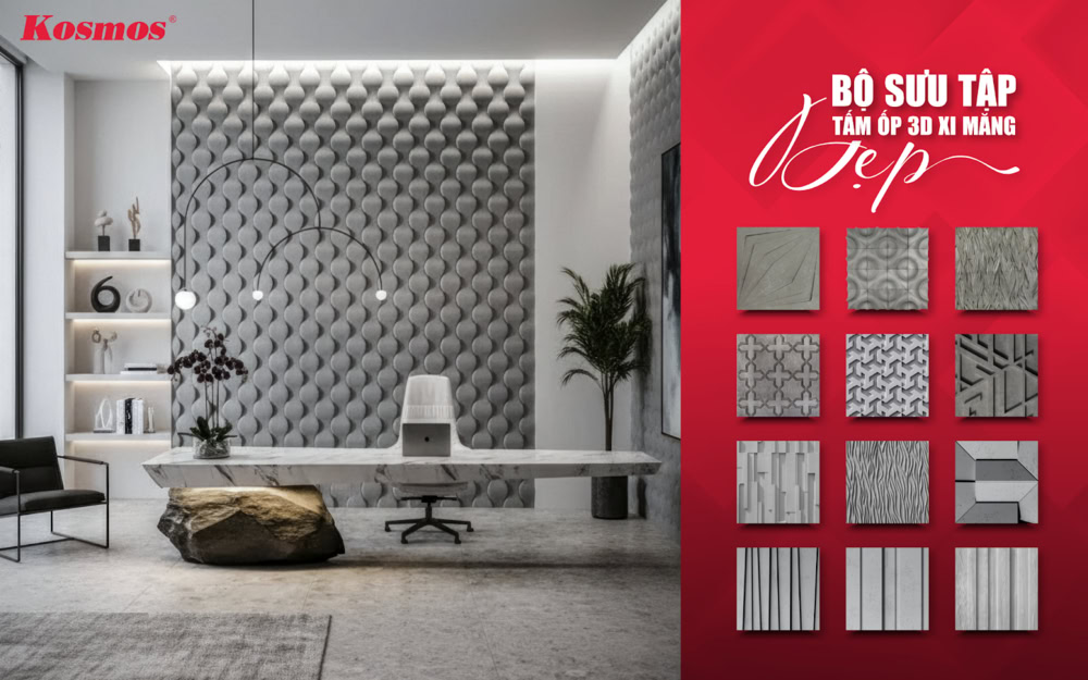 Bộ sưu tập tấm xi măng 3D