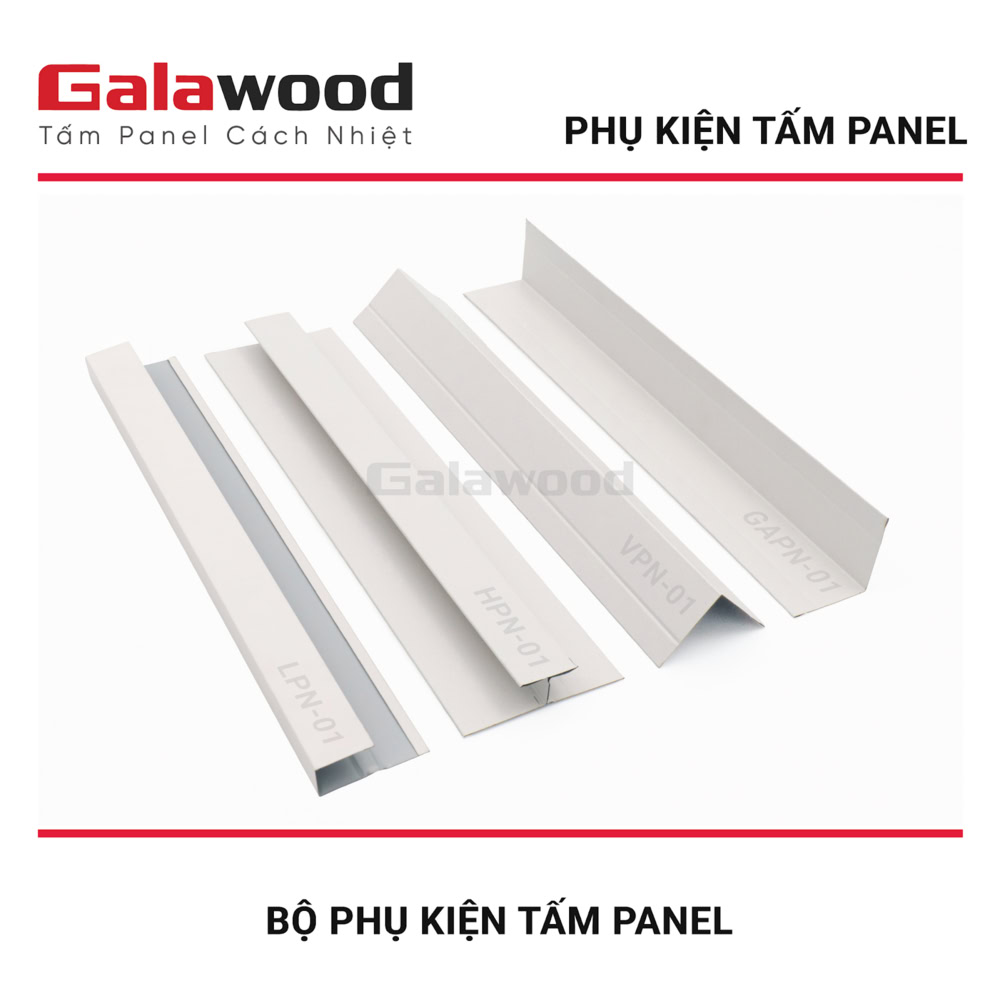 Các nẹp đồng bộ tấm Panel mã màu 01 Các nẹp đồng bộ tấm Panel mã màu 01