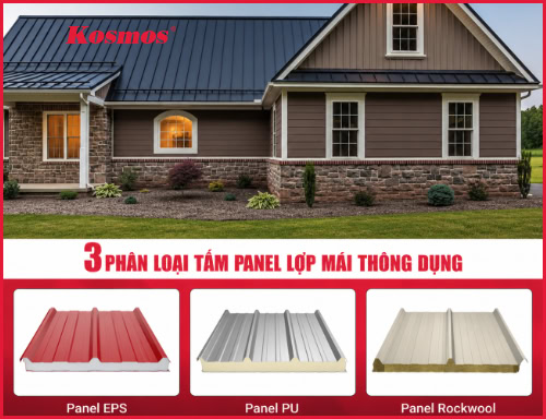 Tấm panel lợp mái: Ưu nhược điểm, ứng dụng báo giá các loại