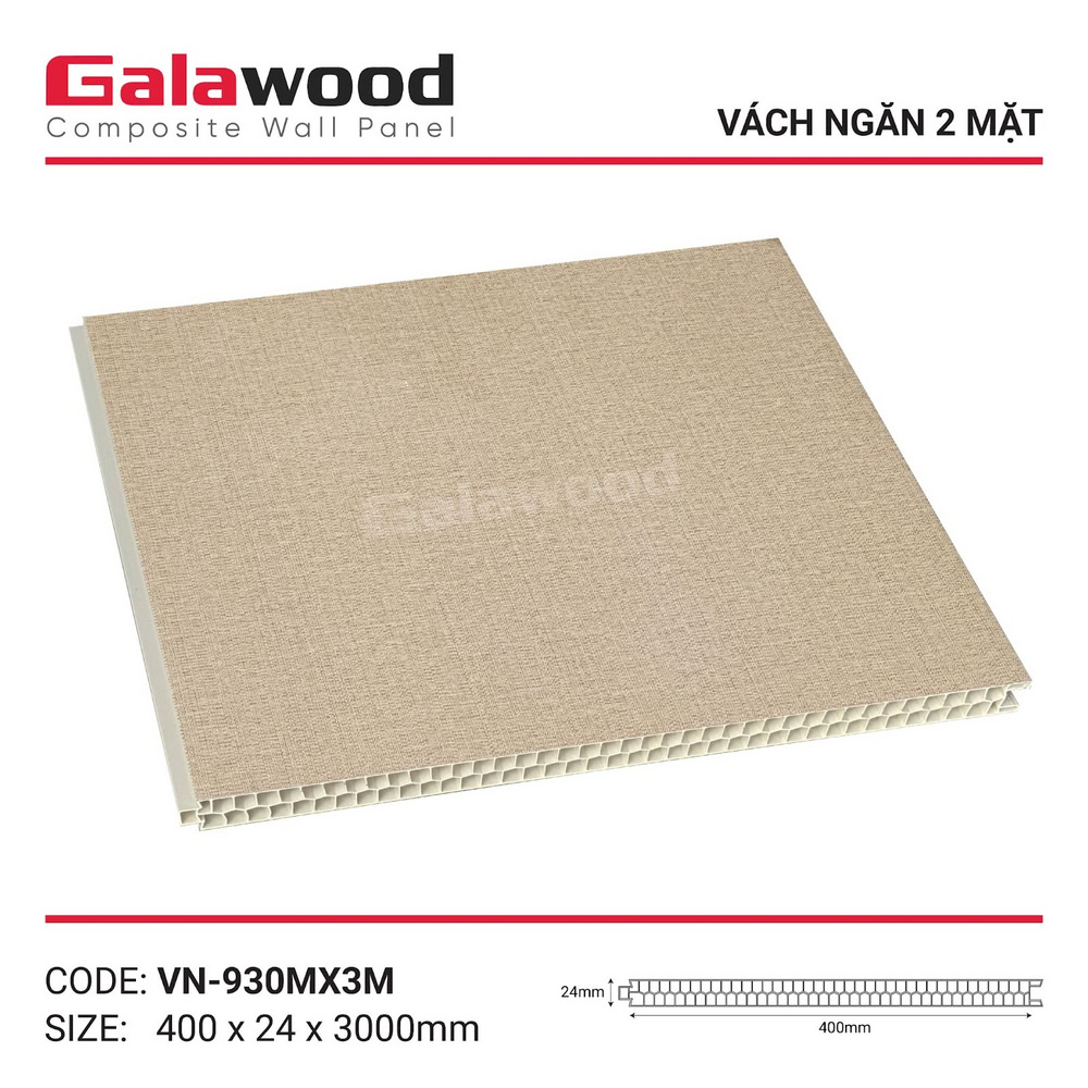 Tấm vách ngăn vân vải vàng nhạt VN-930M Tấm vách ngăn vân vải vàng nhạt VN-930M