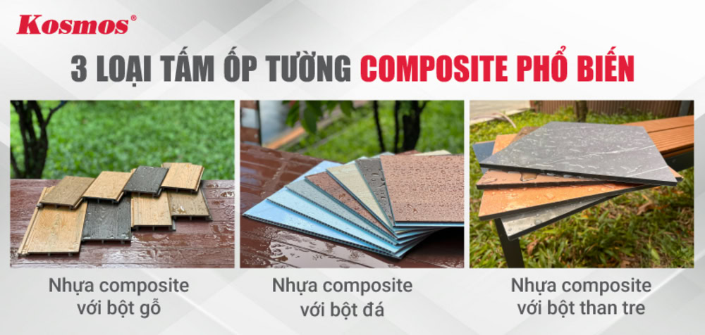 3 loại tấm ốp tường composite phổ biến