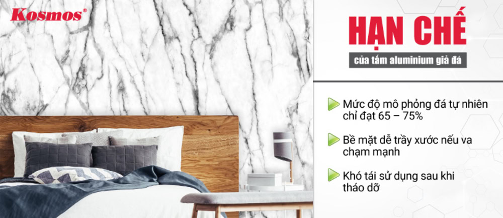 3 nhược điểm của tấm nhôm nhựa giả vân đá