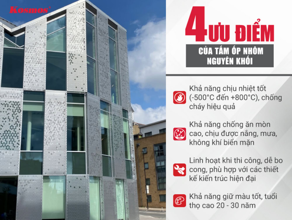 4 ưu điểm của tấm ốp nhôm nguyên khối 4 ưu điểm của tấm ốp nhôm nguyên khối