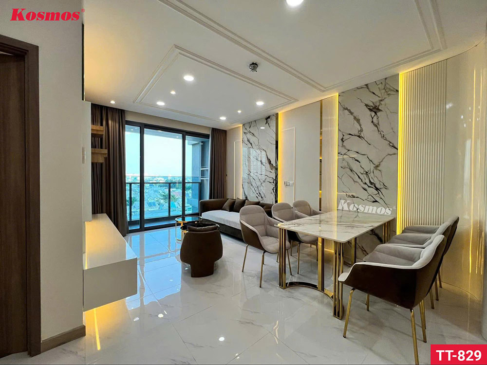 Công trình tấm ốp than tre trang trí nội thất