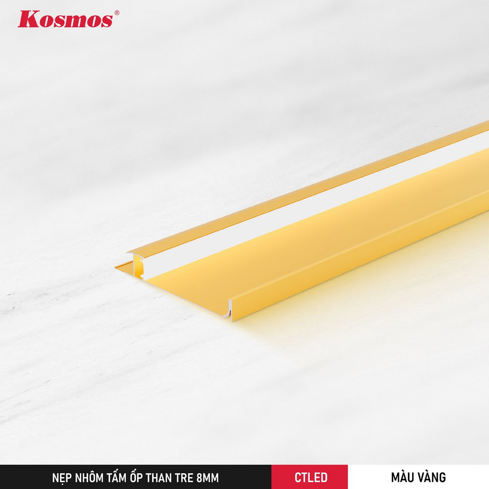 CTLED-V màu vàng thuộc nhóm màu ấm, phù hợp với không gian sang trọng, ấm áp.