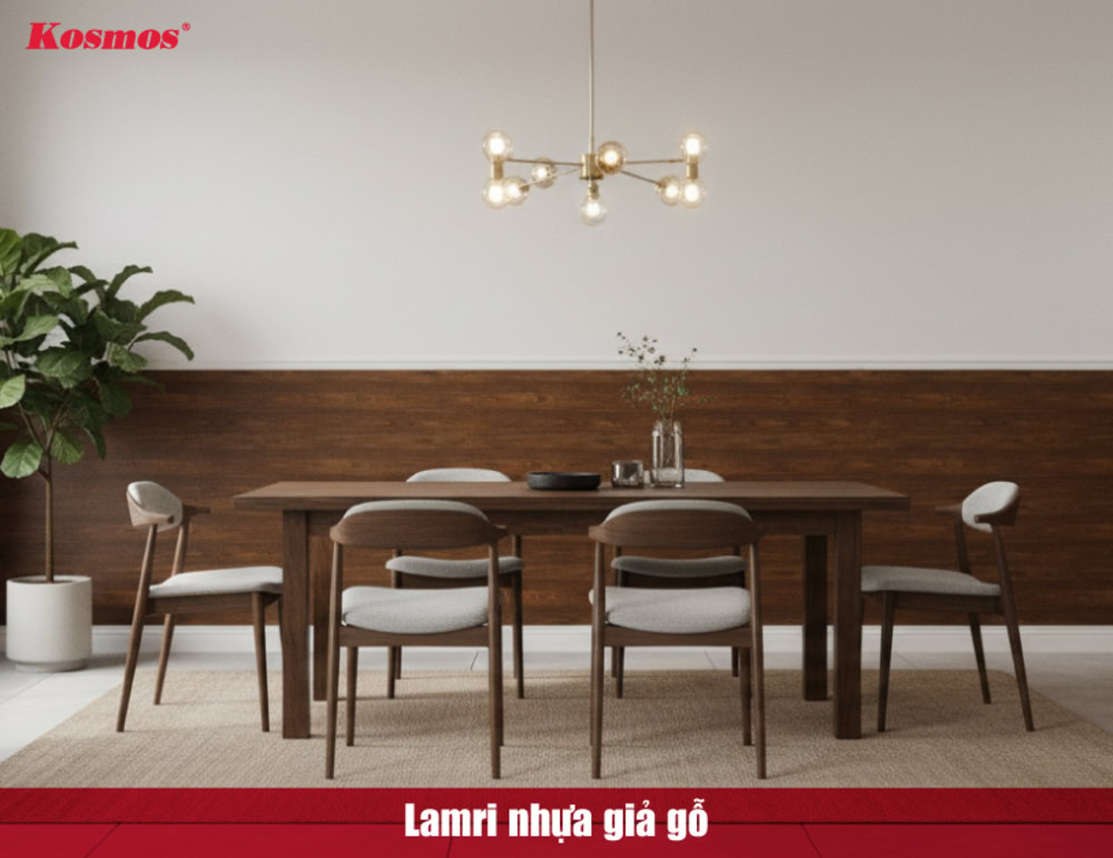 Lamri nhựa giả gỗ