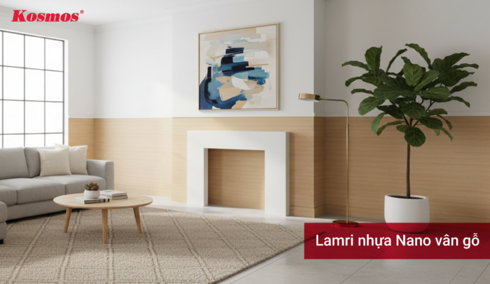 Lamri nhựa Nano vân gỗ