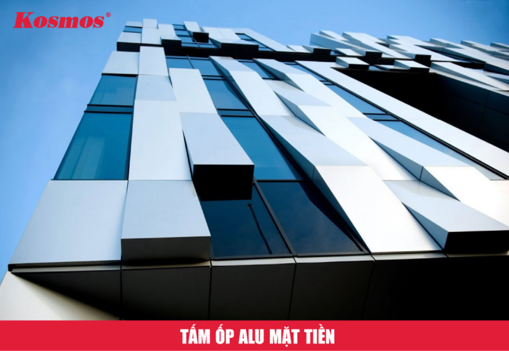 Mặt tiền ốp tấm nhôm nhựa giúp công trình thêm hiện đại, trẻ trung
