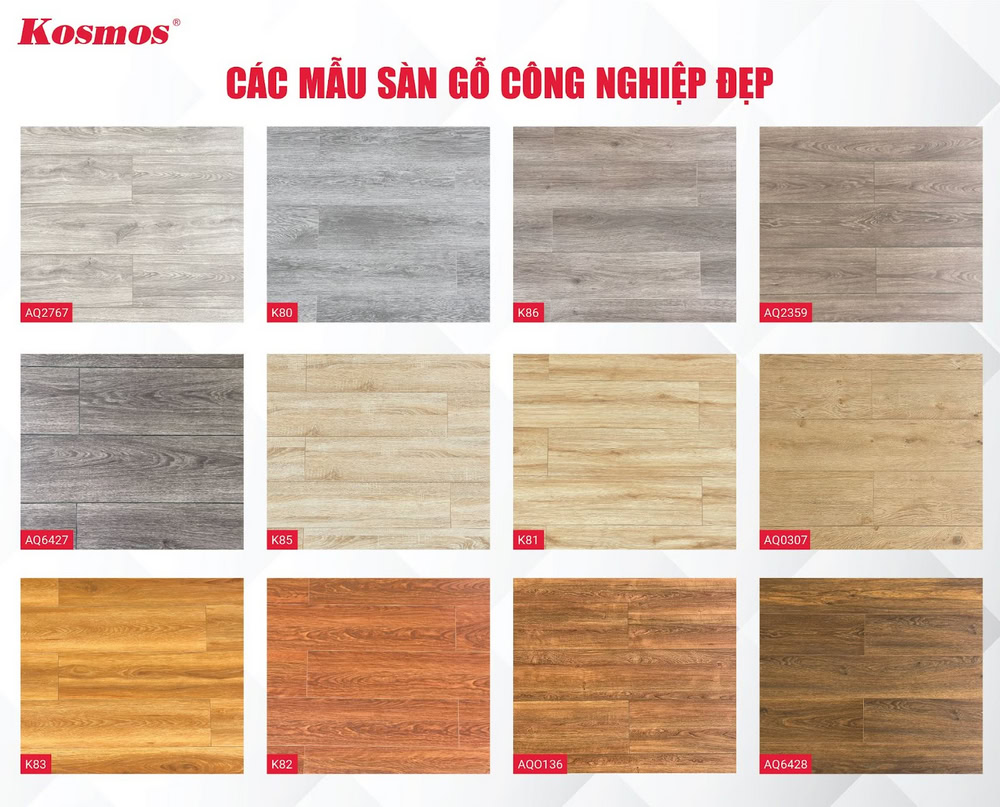 Sàn gỗ công nghiệp có đa dạng mẫu mã đẹp nhờ lớp vân trang trí Sàn gỗ công nghiệp có đa dạng mẫu mã đẹp nhờ lớp vân trang trí