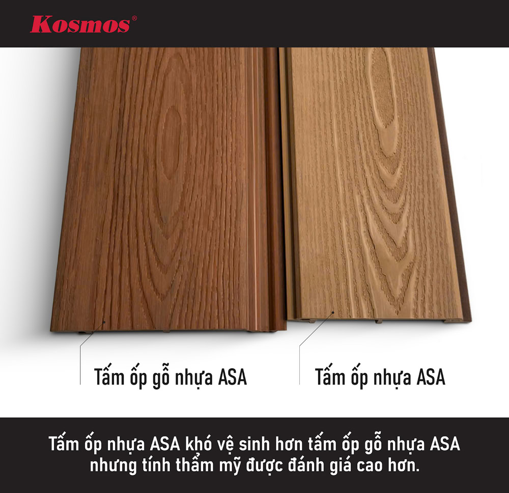 Tấm ốp ASA có bề mặt cào xước cao