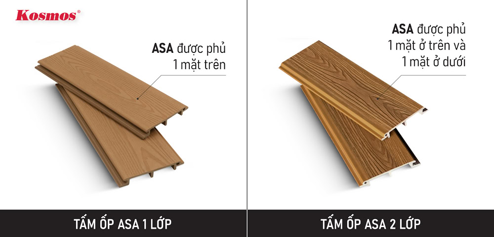 Tấm ốp ASA1 lớp và 2 lớp