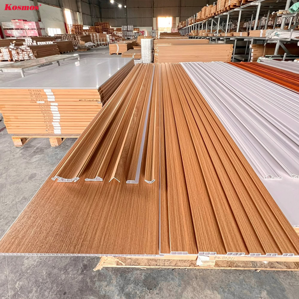 Tấm ốp lam sóng có biên dạng sóng, đồng màu với tấm nhựa Nano