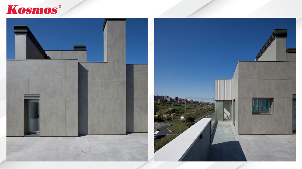 Tấm xi măng nhẹ ứng dụng ốp vách ngoài trời, mặt dựng