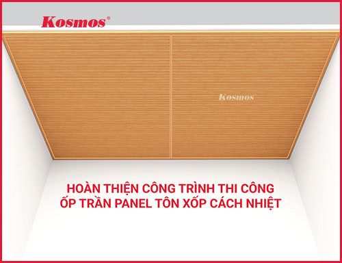 Hướng dẫn thi công tấm Panel tôn xốp cách nhiệt ốp trần