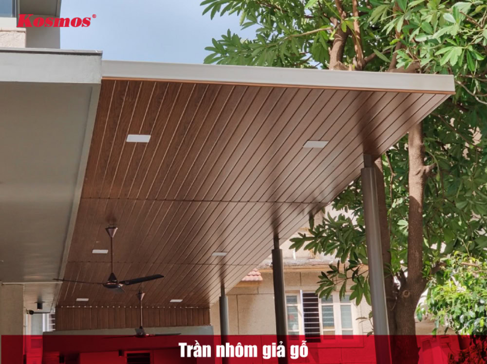 Trần nhôm giả gỗ