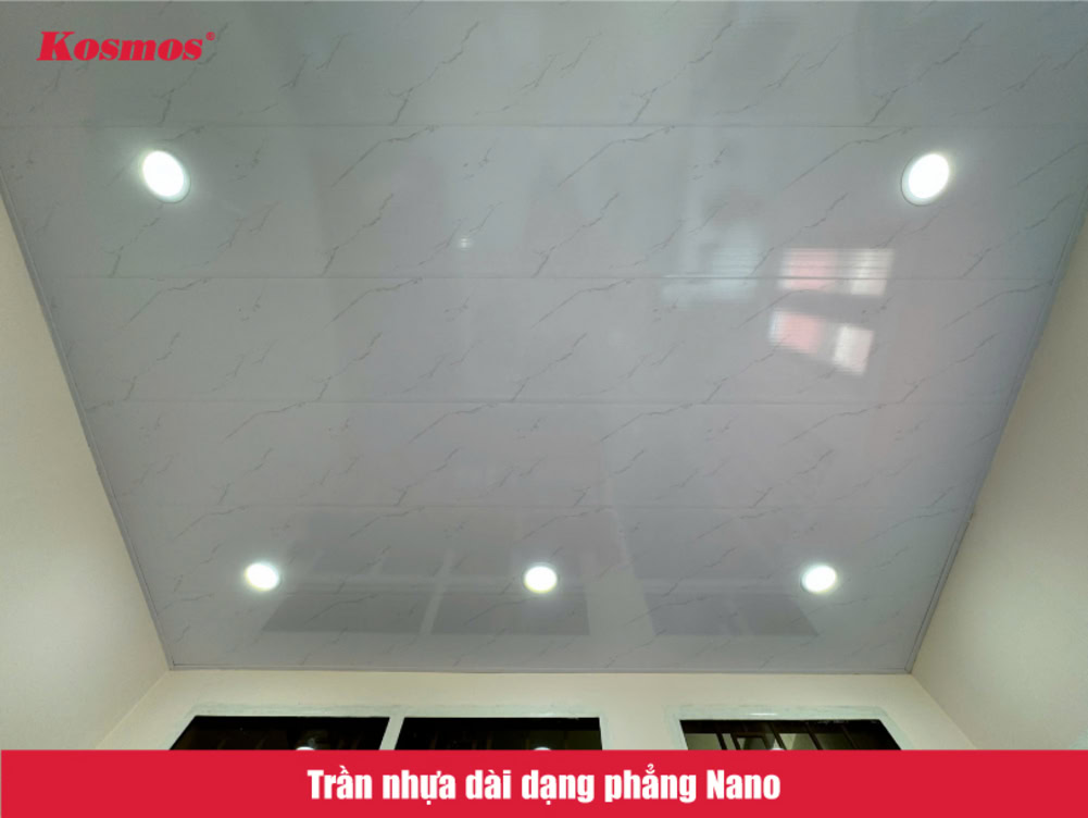 Trần nhựa dài dạng phẳng Nano