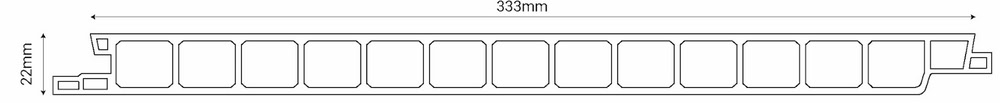 Mặt cắt sàn chịu lực Galawood xuất xứ Việt Nam chịu tải 500kg/m² Mặt cắt sàn chịu lực Galawood xuất xứ Việt Nam chịu tải 500kg/m²