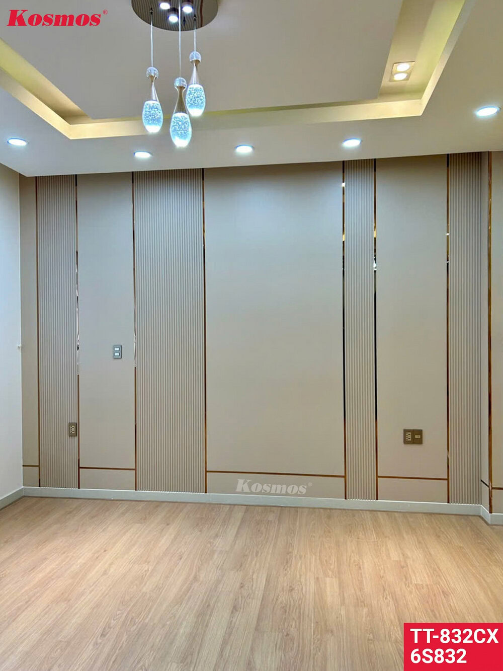 Mẫu tấm than tre giả vải ốp vách trang trí phòng khách