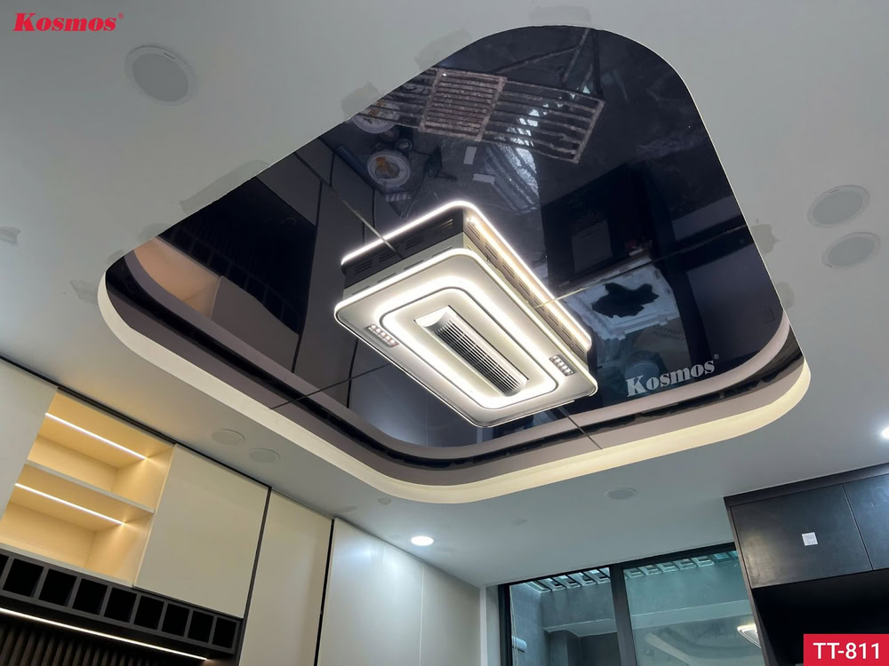 Tấm than tre tráng gương được sử dụng để ốp trần