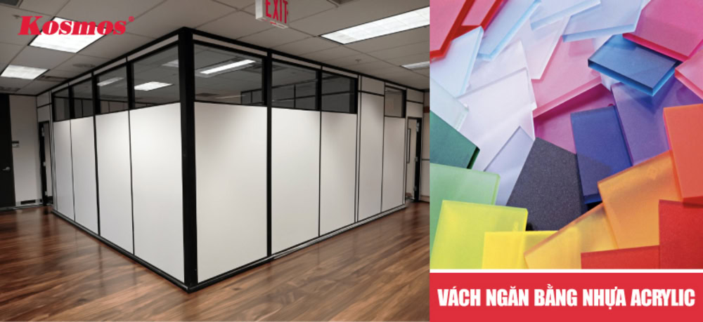 Vách ngăn bằng nhựa Acrylic