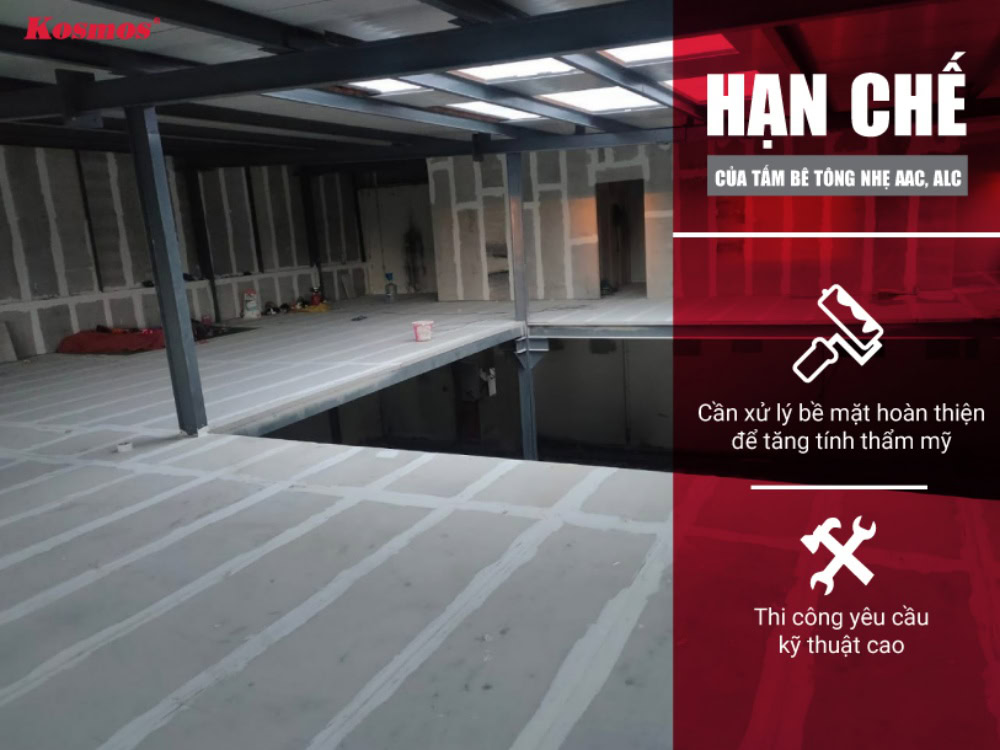 2 limitasyon lè w ap chwazi dal beton lejè pou planche grenye.
