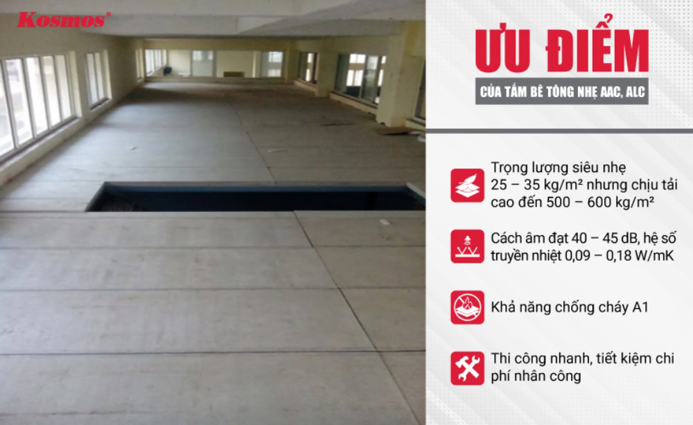 4 avantaj eksepsyonèl nan itilizasyon dal beton lejè pou planche mezzanine.
