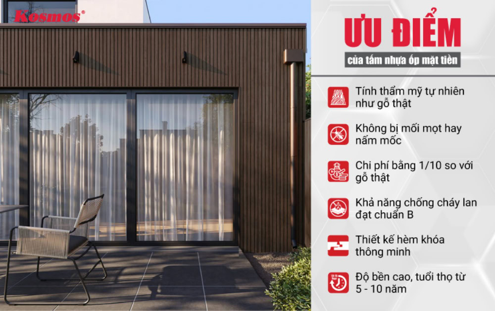 6 ưu điểm của tấm nhựa mặt tiền phủ ASA
