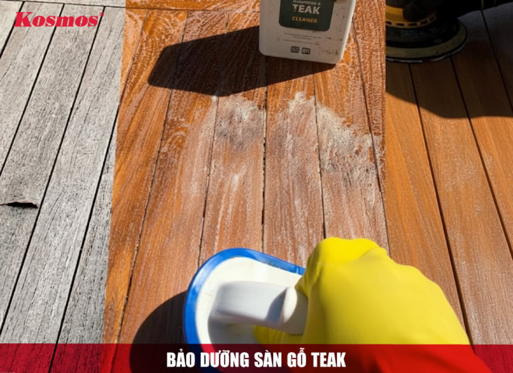 Bảo dưỡng sàn gỗ Teak