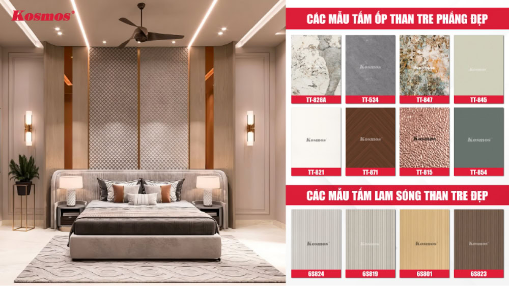 Yon koleksyon bèl panno miray chabon banbou, liksye, ak kalite siperyè.
